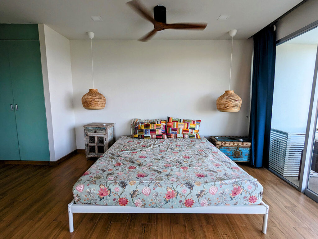 Deluxe townhouse master bedroom